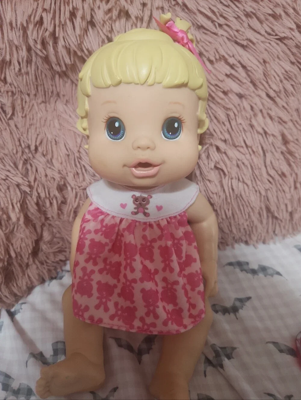 Hasbro Baby Alive Make Me Better baby doll with blonde hair